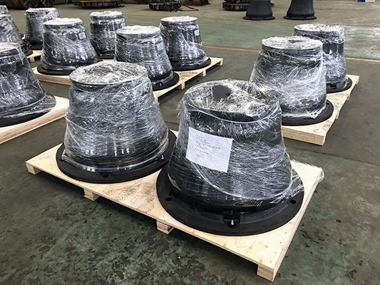 Des Kegel-ISO9001 flexibler NBR Naturkautschuk-Marinegrad Gummipuffer-schwarze der Farbe