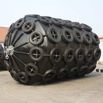 2.5*4.0M Foam Filled Marine Fenders Polyurethane Skin Safety Elastizität
