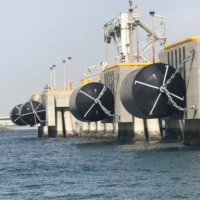2.5*4.0M Foam Filled Marine Fenders Polyurethane Skin Safety Elastizität