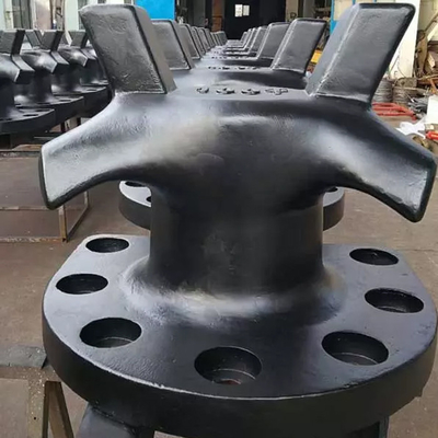 Pianc-Standarddoppelpoller-Roheisen-Stahl 150 Tonnen Horn-Schiffspoller-