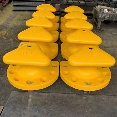 Dauerhaftes T-Stück Hauptdoppelpoller Marine Cast Iron Qt 450 Boots-Schiffs-Teile