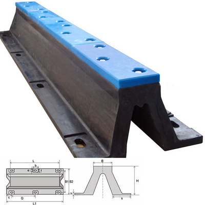 75 Shore A OEM Gummi Dock Fender Typ V für Boote