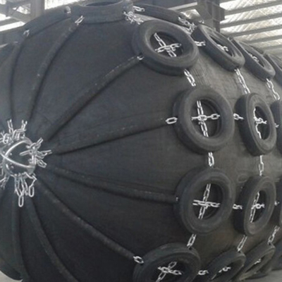 BV-zertifizierter Schwarzer Yokohama-Gummi-Fender mit einfacher Installation und BV-Zertifizierung