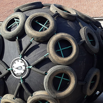 BV-zertifizierter Schwarzer Yokohama-Gummi-Fender mit einfacher Installation und BV-Zertifizierung