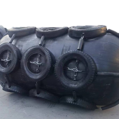 BV-zertifizierter Schwarzer Yokohama-Gummi-Fender mit einfacher Installation und BV-Zertifizierung
