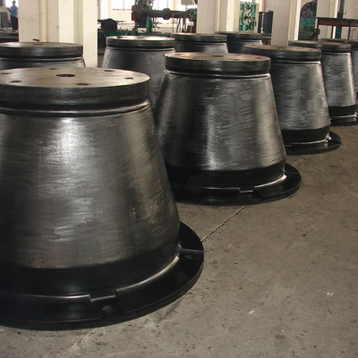 Schwerlast-Kegel-Gummi-Fender mit 500-3000H Höhe und Schraubzubehör
