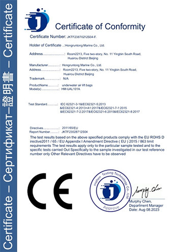 CHINA Hongruntong Marine Co., Ltd. zertifizierungen